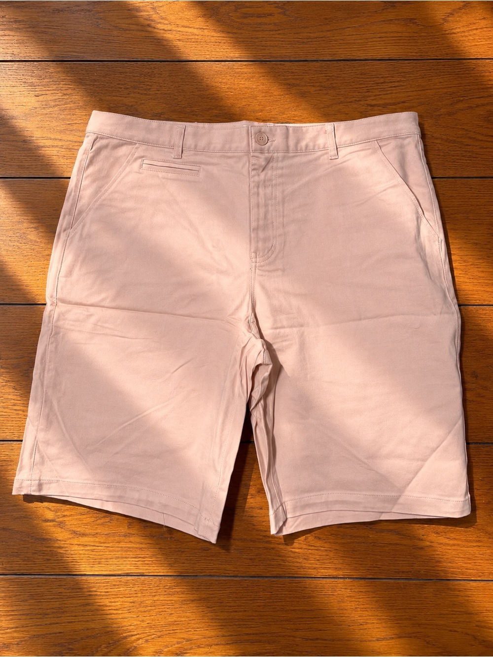 Five Four Light Pink Flat Front Chino Shorts Waist 40.